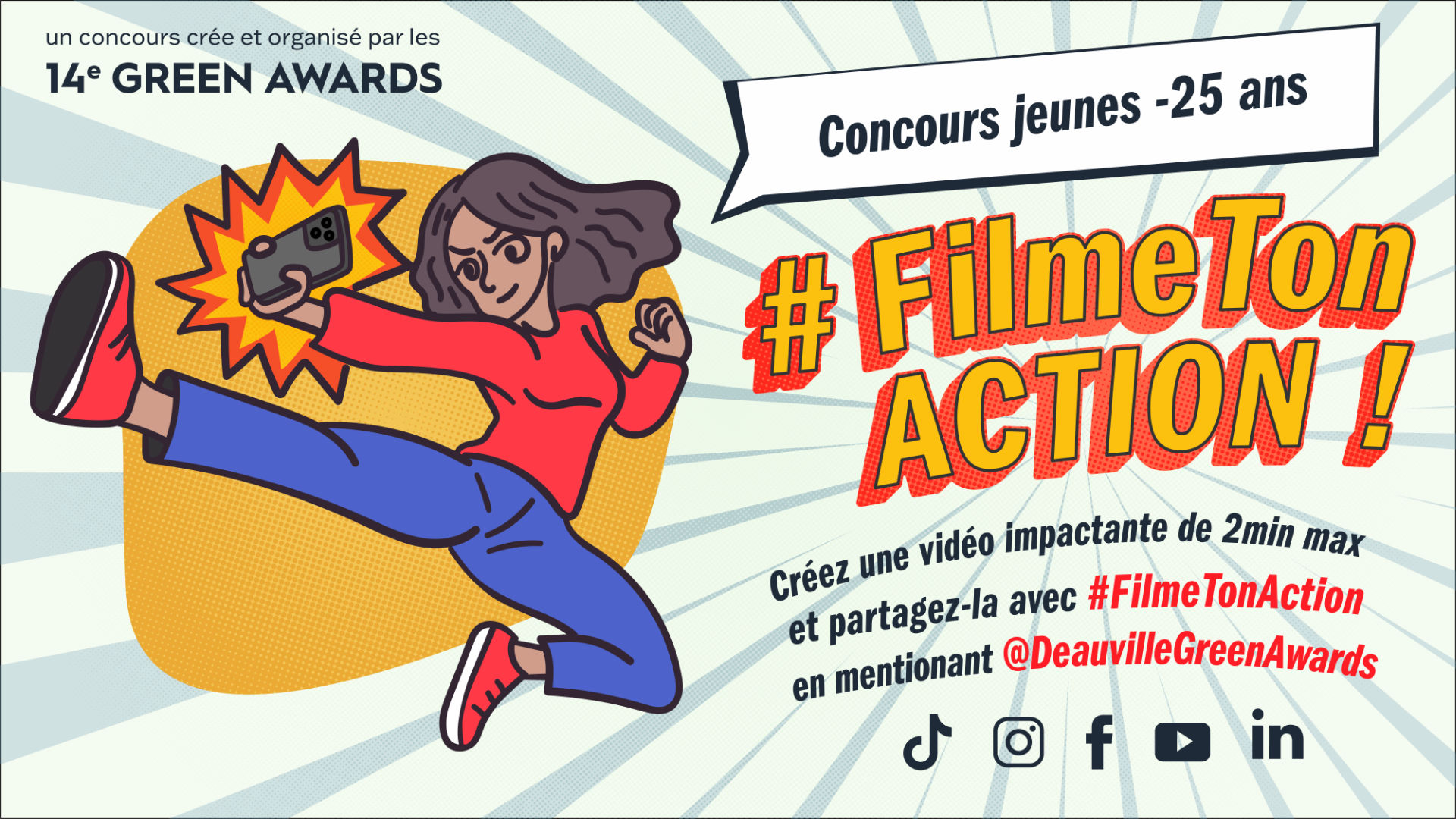 Édition 2025 : #FilmeTonAction Concours Jeunes 15-25 ans pour sensibiliser à l'environnement